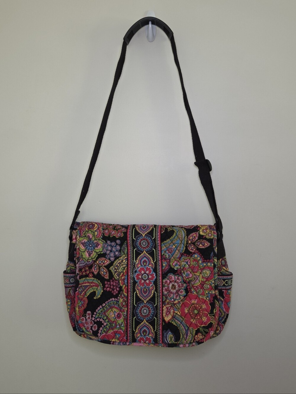 Vera Bradley Multicolor Paisley Print Messenger Bag